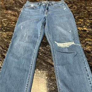Eunina super high rise classic straight leg denim